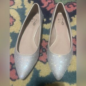 Mix No. 6 Glittering Silver Flats